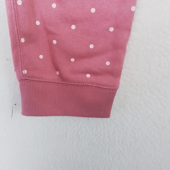 Oshkosh Fleece Lined High Rise Jogger Girl's Size 14 in‎ Pink Polka Dots - Picture 6 of 12